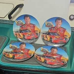 Set of 4 Racing Themed Plates